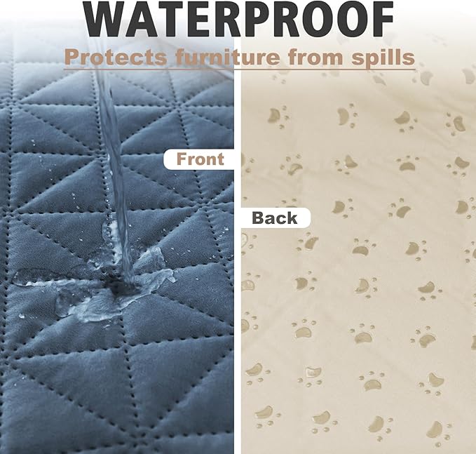 Ameritex Sofa Cover Waterproof for Seats Couch Cover for Dogs Pet Couch Cover