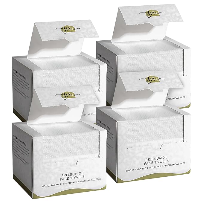 Disposable Face Towels – 200 Count Biodegradable Dry Wipes