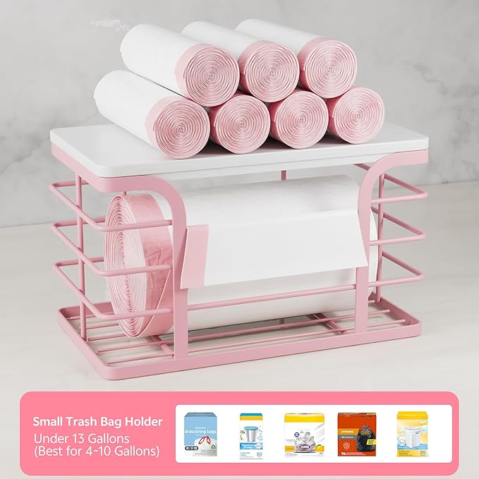 Small Grocery Bag Holder, Wall Mount Trash Bag Holder Dispenser