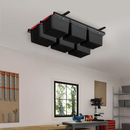 Ultrawall Overhead Garage Storage Racks, Adjustable Garage Ceiling Storage Rack, Heavy Duty Garage Organizer Hanging Storage Rack for Most Storage Bins/Totes/Container, 48" x 48"