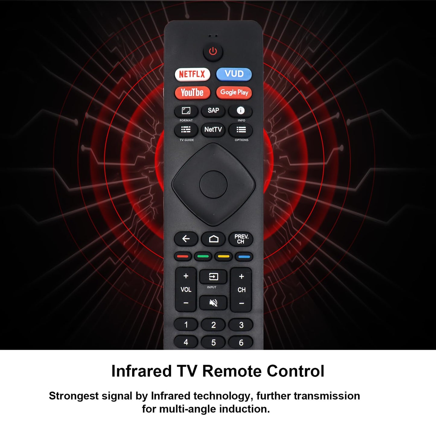(Pack of 2) Replaced Remote Control Only for Roku TV Compatible with TCL Roku/for Hisense Roku/for Insignia Roku/for Onn Roku Smart TV (Not for Roku Stick and Box)