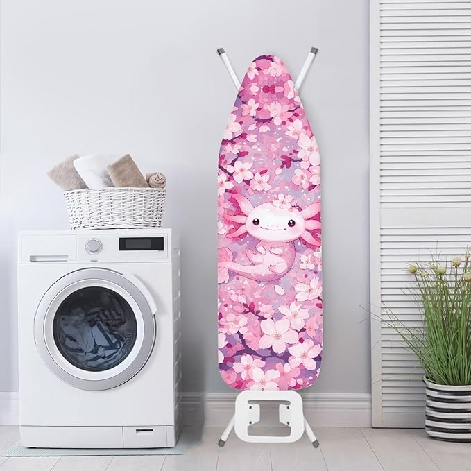 Axolotl Cherry Blossom Iron Board Cover and Pad Standard Size Ventilate Extra
