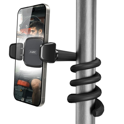 A2C Flexible Phone Holder for Treadmill, Peloton, Stroller, Shopping Cart, Desk, Gooseneck Long Arm Phone Mount for 4.7”-6.9" Smartphones, Portable Gym Accessories Phone Holder, Gift for Men Women