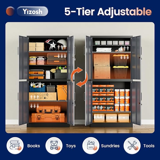 Yizosh Metal Storage Locking Cabinet