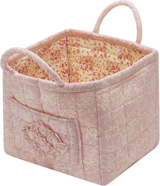 Quilted Fabric Storage Basket