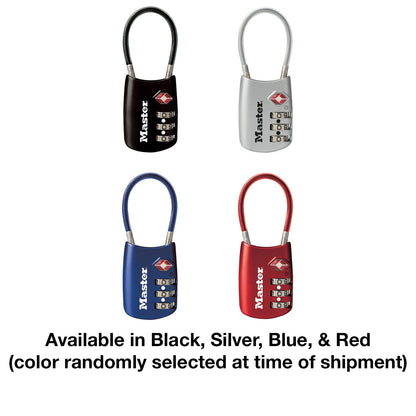 Master Lock 4688D Set Your Own Combination TSA Approved Luggage Lock, 1 Pack, Assorted