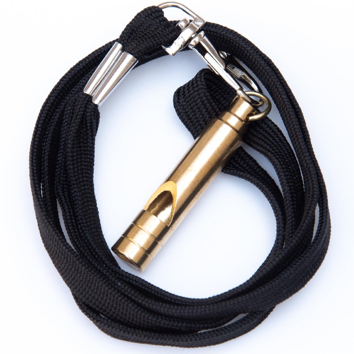 2PCS Brass Survival Whistles, 125dB Loud Emergency Whistle, Safety Whistle with Lanyard for Adults Hiking, Camping, Outdoor, Pet Training and Coaching