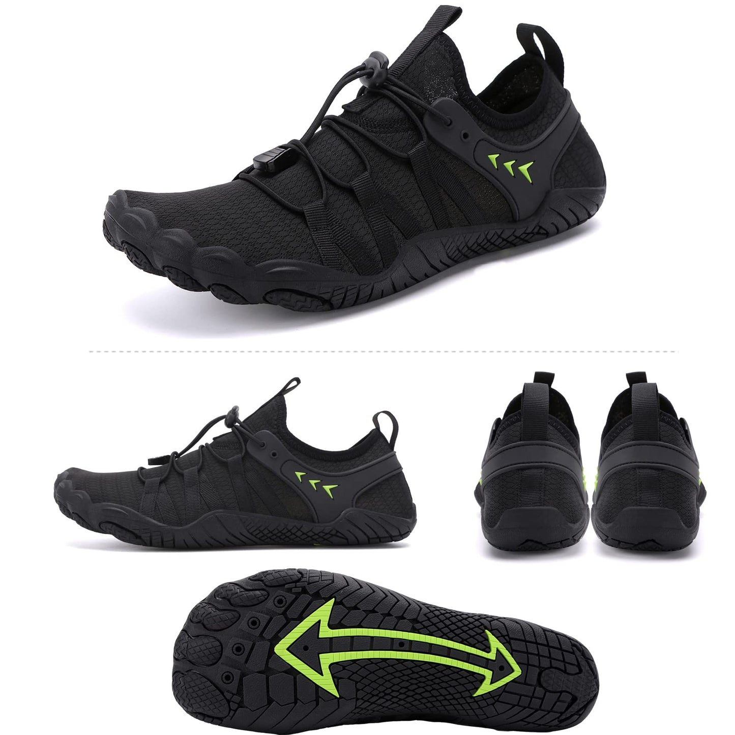 Bravover Unisex Water Shoes for Men Women with Five Toes Design Quick Dry Barefoot Aqua Shoes Ideal for Swim Pool Surf Beach Sea Activities