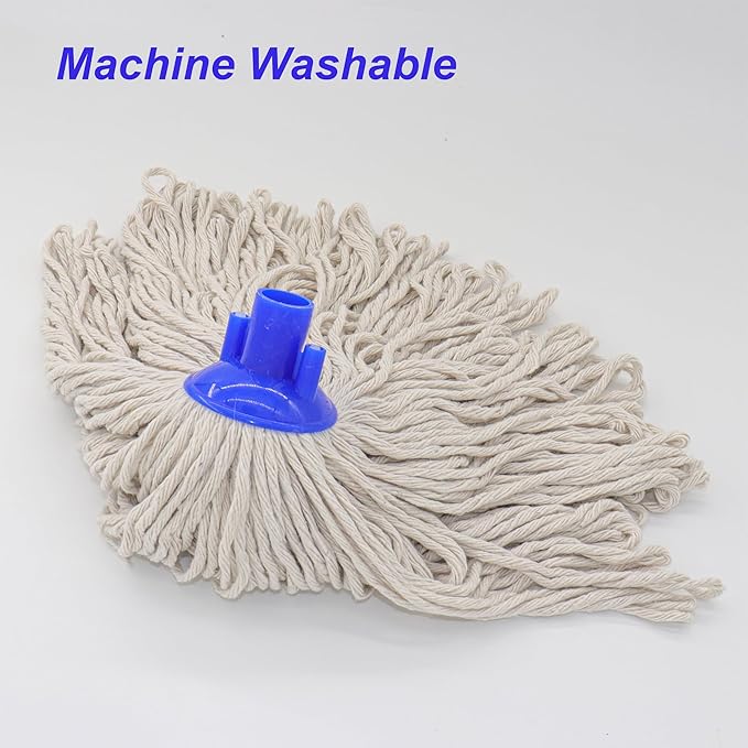 Cotton String Screw on Mop Replacement Head Compatible