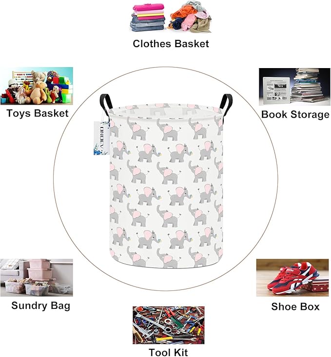 Round waterproof laundry basket, laundry Hampers