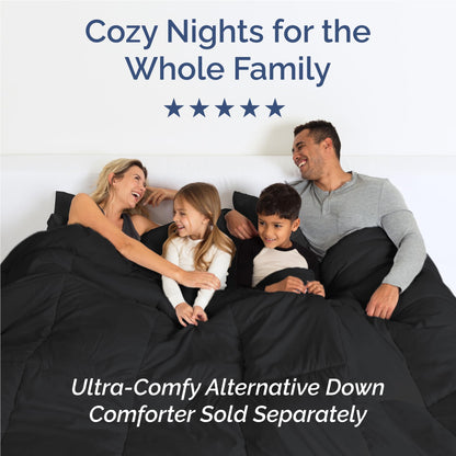 Full Size 4 Piece Sheet Set - Comfy Breathable & Cooling Sheets - Hotel Luxury Bed Sheets for Women & Men - Deep Pockets, Easy-Fit, Extra Soft and Wrinkle Free Sheets - Black Oeko-Tex Bed Sheet Set