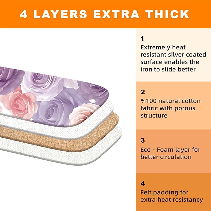 Ironing Board Cover 15x54 Inch- Standard Cotton Cover