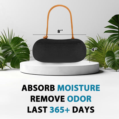 Timgle 1 Pack Car Air Freshener, Lasts 365+ Days, No Chemicals 100% Activated Bamboo Charcoal Fragrance, Free Deodorizer, Natural Auto Odor Eliminator, Purifier, Neutralizer (Khaki Strap)