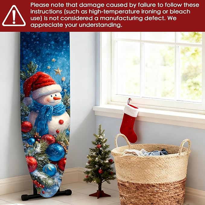 Nuxovilar Ironing Board Covers Winter Snowman