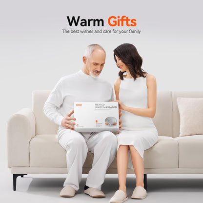 Cordless Heating Pad for Back Pain Relief: MAXwarm 3.0[2025 Upgraded], IKEEPFIT Electric Heat Pad with Massager for Period Cramps, Extra Large 65", 8000mAh Battery, Gift for Women Men (Beige)