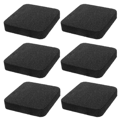 Alasum 6Pcs Treadmill Vibration Isolation Pads Rubber Anti-Vibration Mat Thickened Shock Absorbing Floor Protector for Home Gym Fitness Equipment Noise Reduction Mat