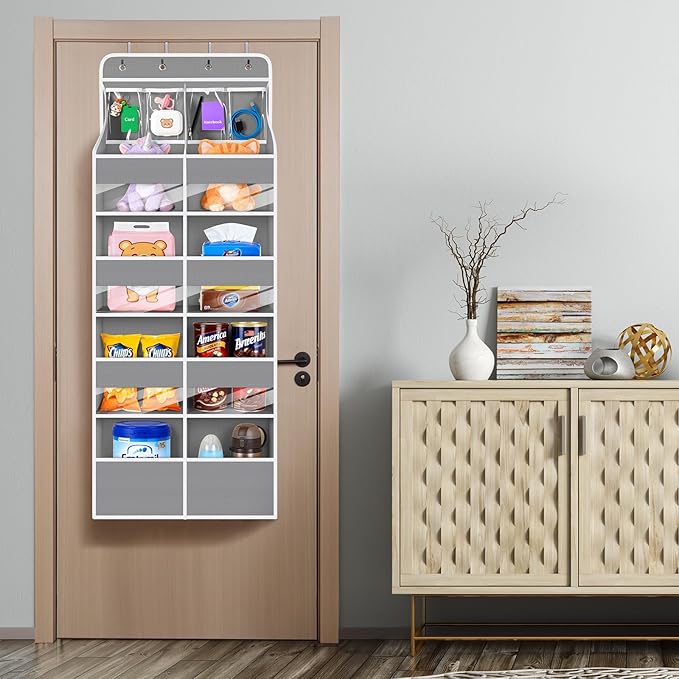 Univivi 5-Shelf Fabric Door Organizer Over Door Hanging Organizer
