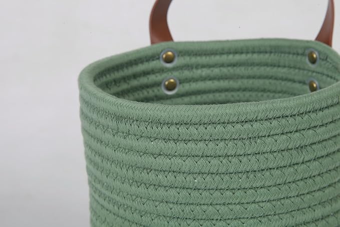 2pack Small Hanging Basket-Cotton Rope Wall Basket