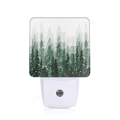 YASHILAIYA Forest Night Light,Christmas Tree Night Lights Plug into Wall Night Lights for Boys Girls Gifts for Stairway Hallway Bedroom 0.5W Nightlight