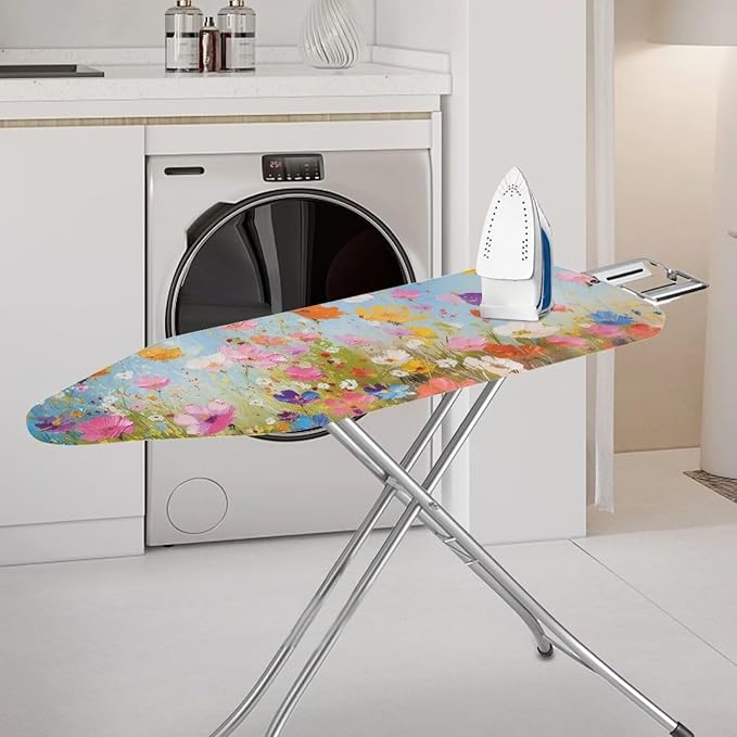 Flower Butterfly Ironing Board Cover and Pad Heat Reflective Stain Resistant