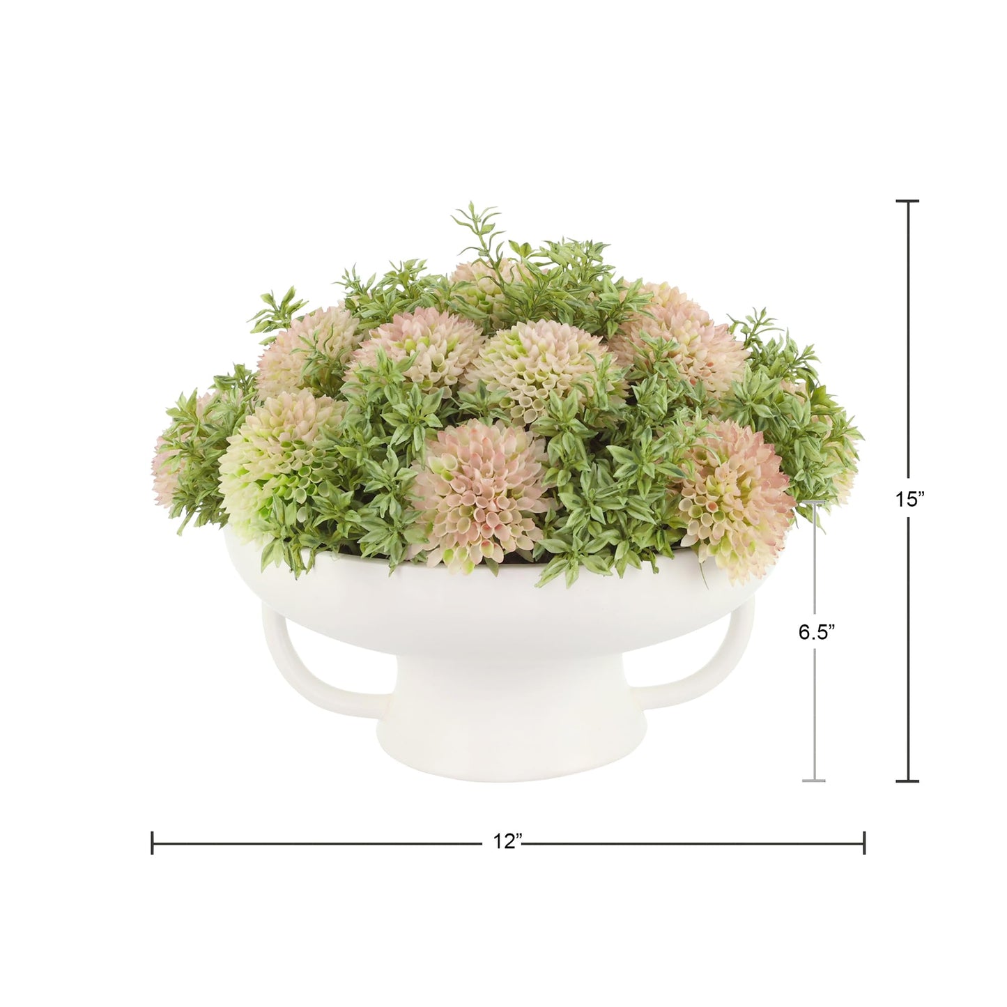 Creative Displays Inc Dahlia Arrangement in Ceramic Pot