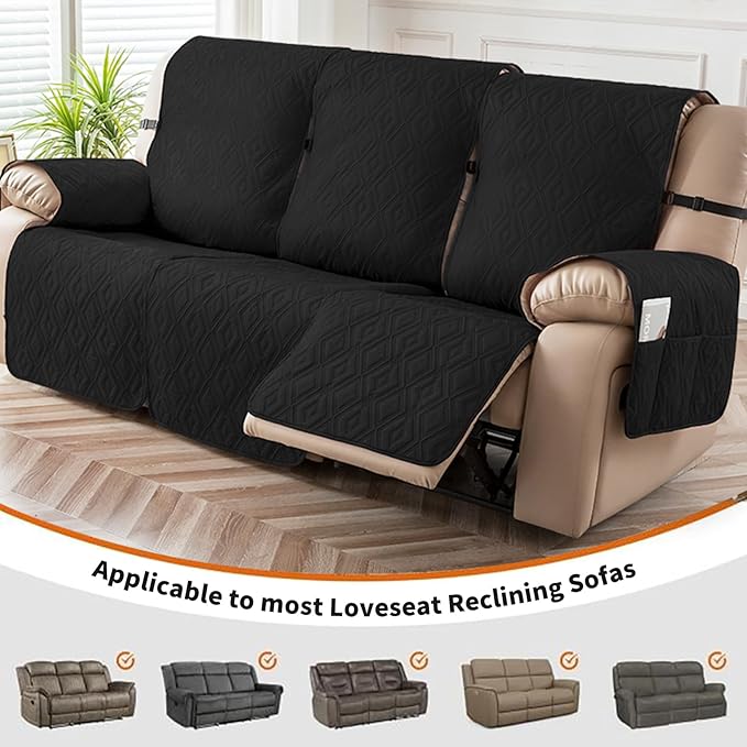Genina Waterproof Couch Cover for Reclining Sofa