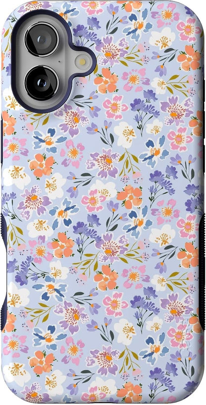 Casely iPhone 16 Plus Case | Blue Stripes | Sunday Best | Compatible with MagSafe | Bold Protective Design