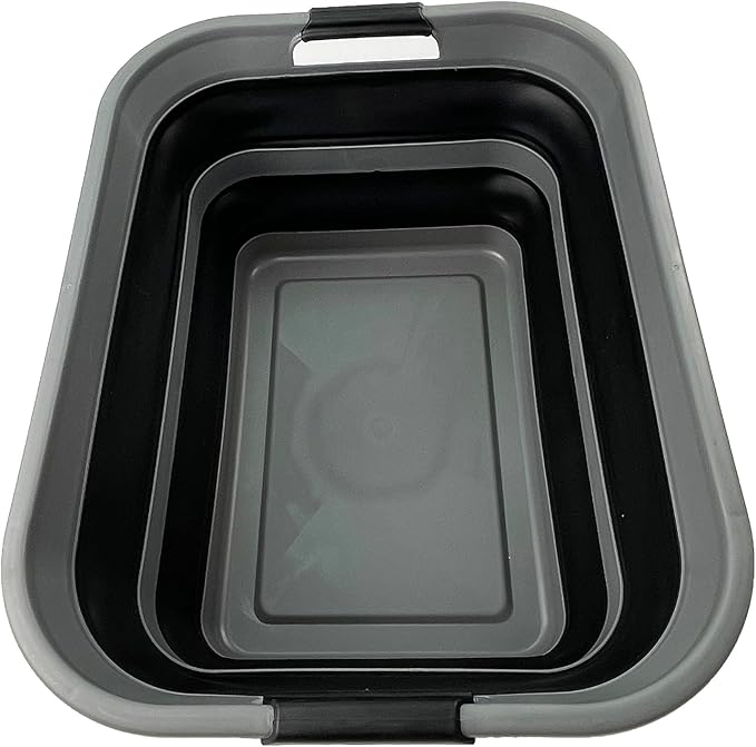 SAMMART 42L Collapsible Plastic Laundry Basket