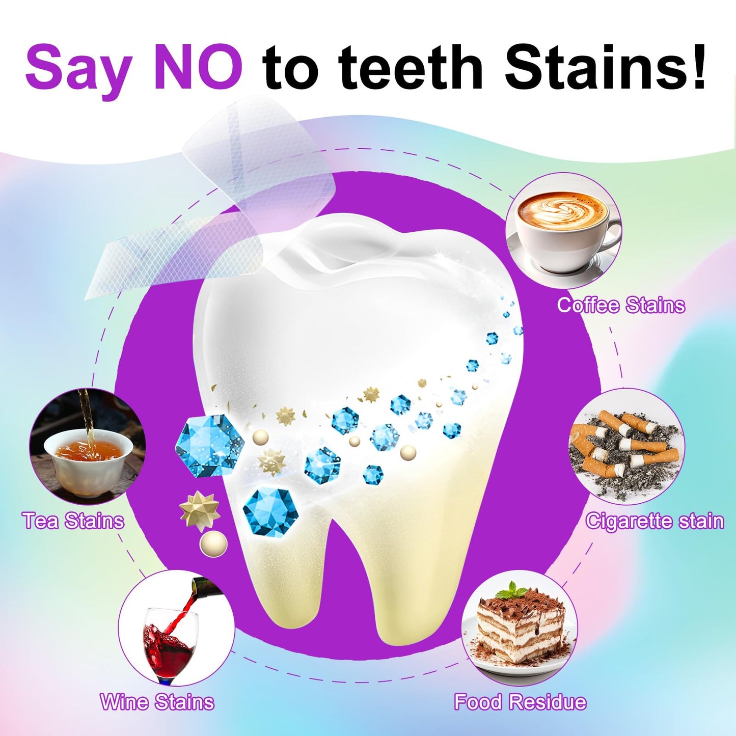 Teeth Whitening Strips,7-Day whitening Strips,Sensitive Teeth Whitener,Enamel Safe for Whiter Teeth,Deep Stains Removal,nstant Teeth Whitening Without The Harm (14pcs)