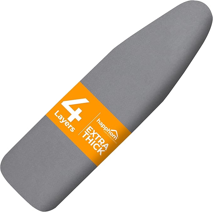 Ironing Board Cover and Pad Extra Thick Heavy Duty Padded 4 Layers, Non Stick