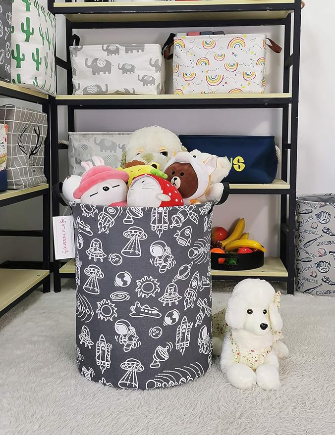 QUEENLALA Large Storage Basket, Laundry Hamper/Bathroom/Home Decor/Collapsible