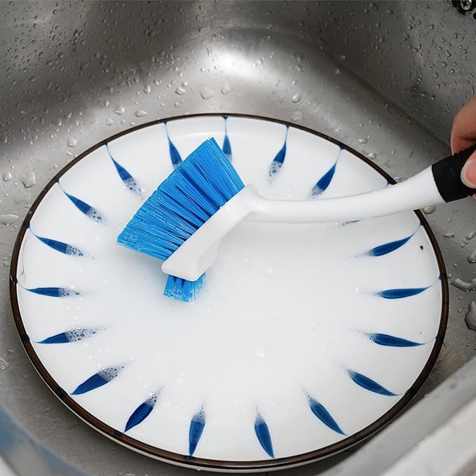 Dish Brush Set of 3 with Water Bottle Brush, Dish Scrub Brush and Scrubber Brush