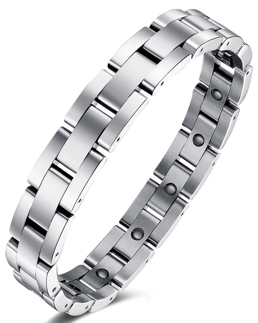 Jecanori Ultra Strength Magnetic Bracelets for Men - Men's Hematite Bracelet, Ideal Gift