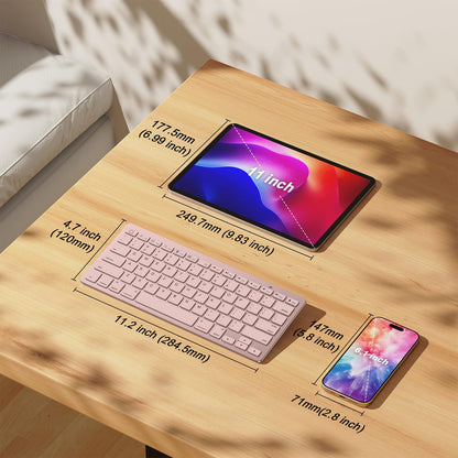 OMOTON Bluetooth Keyboard Compatible with iPad 10th Generation, iPad 10.2 (9th/8th/7th), iPad Pro 13/12.9/11 inch, iPad Air/Mini and More iOS Devices, White