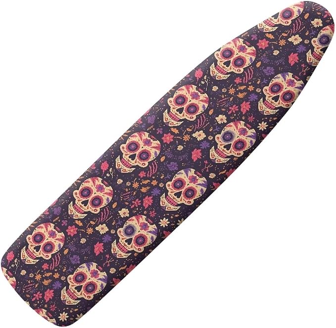 Halloween Skull Steam Ironing Board Cover Mexican Sugar Skulls 15x54 Inch