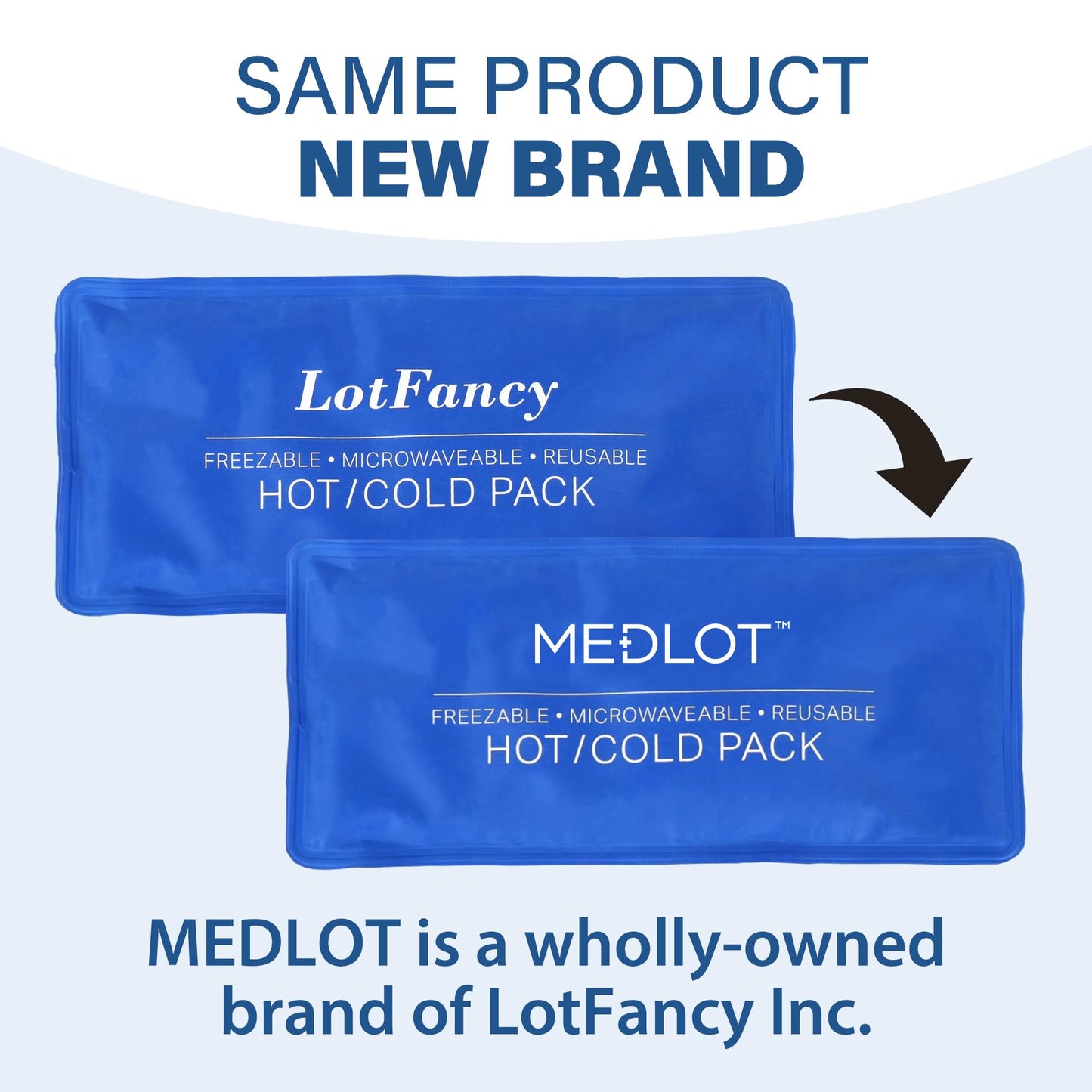 LotFancy Ice Packs for Injuries Reusable, 2 Gel Packs Wrap for Knee Head Neck Ankle Wrist Elbow Foot Legs Back Joint Pain Relief, Hot Cold Therapy for Surgery Recovery, First Aid