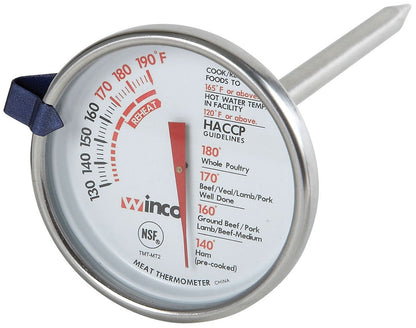 Winco 1-1/4-Inch Dial Digital Thermometer with 4-3/4-Inch Probe