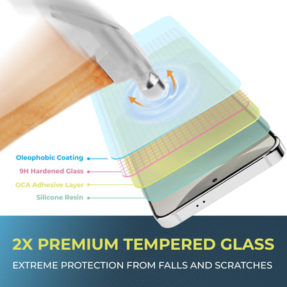 Power Theory Designed for Samsung Galaxy S21 FE 5G Screen Protector Tempered Glass [9H Hardness], Easy Install Kit, 99% HD Bubble Free Clear, Case Friendly, Anti-Scratch, 2 Pack