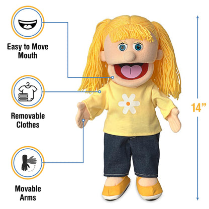 Katie, Peach Girl, Hand Puppet, 40cm