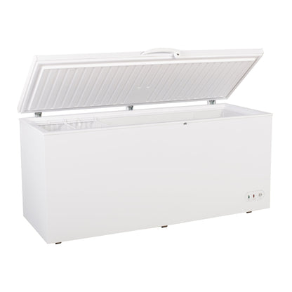 Maxx Cold 71.3” Wide Solid Hinged Top Commercial Sub Zero Chest Freezer Locking Lid NSF Garage Ready Keeps Food Frozen for 2 Days in Case of Power Outage, 19.4 Cubic Feet 549 Liter, White