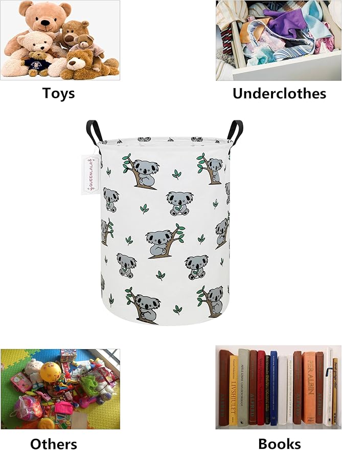 QUEENLALA Large Storage Basket, Laundry Hamper/Bathroom/Home Decor/Collapsible