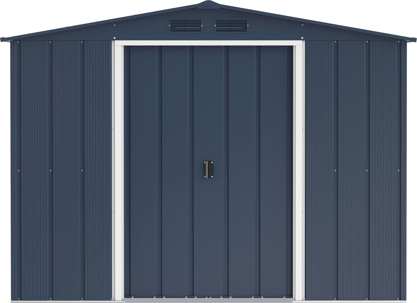 Duramax ECO 8 x 8 (6.35 m2) Metal Garden Storage Shed, Hot-Dipped Galvanized Metal Garden Shed, Tool Storage Shed, Strong Reinforced Roof Structure, Maintenance-Free Metal Shed, Anthracite