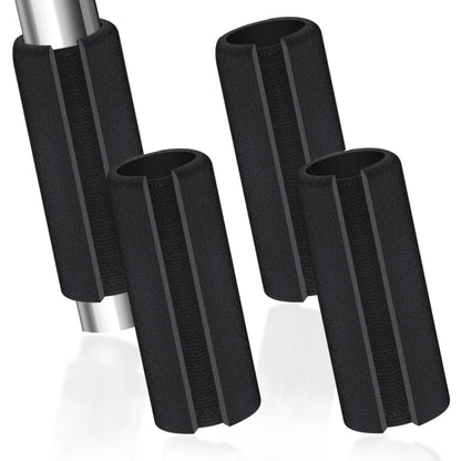 AKLVBL 4 Pcs Universal Handle Grips 4.3 Inch NBR Rubber Foam Comfort Grip Buffer Tube Cover Black Soft Handle Bar Grips for Equipment Handlebar Grips Replacement