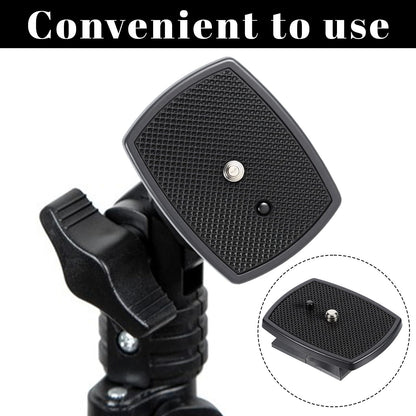 3 PCS Universal 43x43mm Quick Release Plate Set for Tripods, Camera Mounting Adapter Parts Replacement with Screws Camera Tripods Mount Adapter Ball Head Quick Release Plate Replacement for Cameras