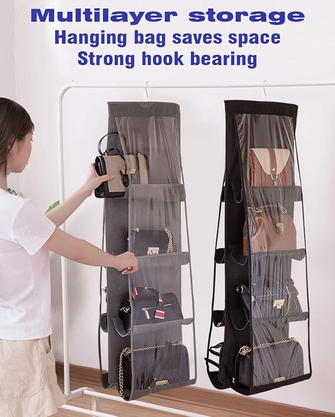 AARAINBOW 1 Pack Hanging Handbag Purse Organizer