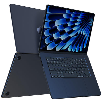 Compatible for MacBook Air 15 inch Case M4 2025 2024 2023 M3 M2 [100% Match Official Color] [Ultra Thin Armor] Protective Hard Shell Matte Cover for Laptop A3241 A3114 A2941 - Midnight Clear