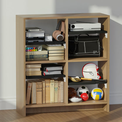 Booche Adjust-A-Shelf Locker Shelf, Extends to Fit Your Locker, Easy to Use, Perfect for School, Office, Gym, (1, Black)