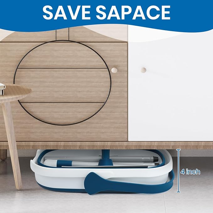 Collapsible Mop and Bucket Set