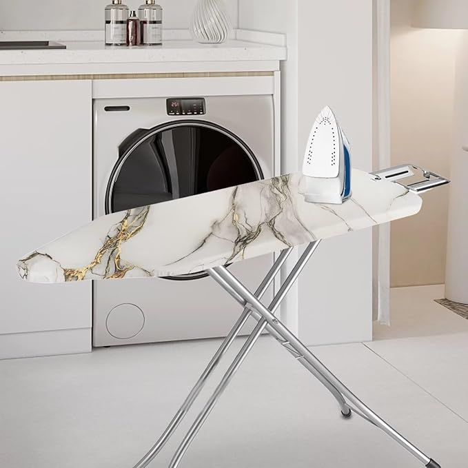 White Marble Ironing Board Cover