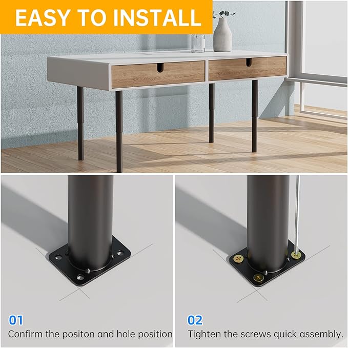 4 PCS Adjustable Furniture Legs, Heavy Duty Sofa Cabinet Legs, Legs